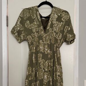 Pink blush Floral Jacquard Overlay Maxi Dress